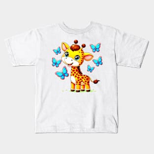 Charming Giraffe Kids T-Shirt